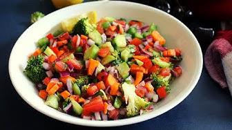 'Video thumbnail for healthy vegetable salad recipe for weight loss-weight loss salad for lunch or dinner'