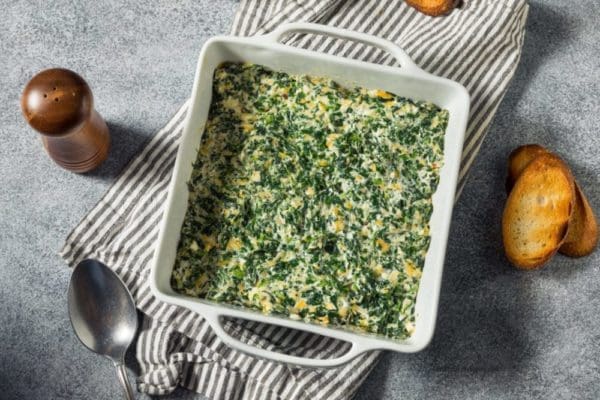 Easy Recipe for Hot Spinach Cheese Dip