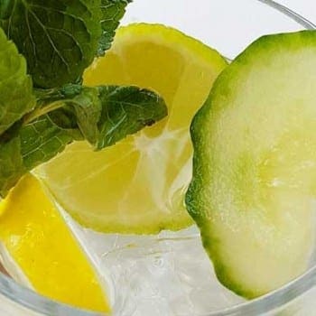 Lemon Cucumber Mint Water