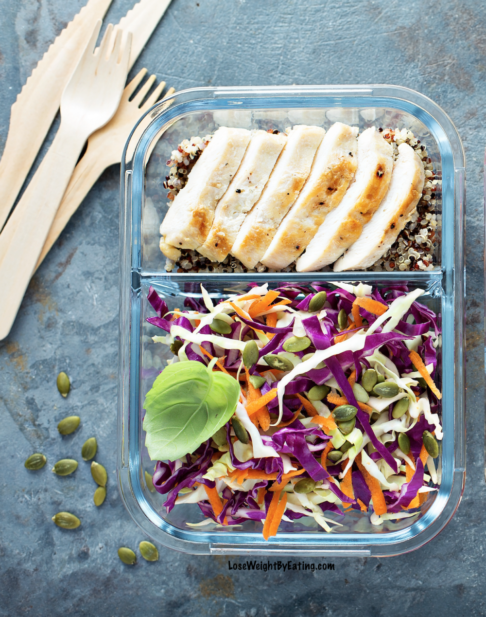 FAT BURNING Quinoa Meal Prep Lunches