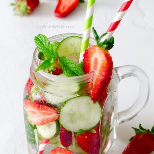 strawberry detox water recipes