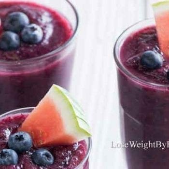 Watermelon blueberry smoothie