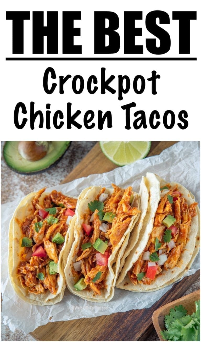 Low Calorie Chicken Tacos (Crockpot or Stovetop) - Lose Weight By Eating