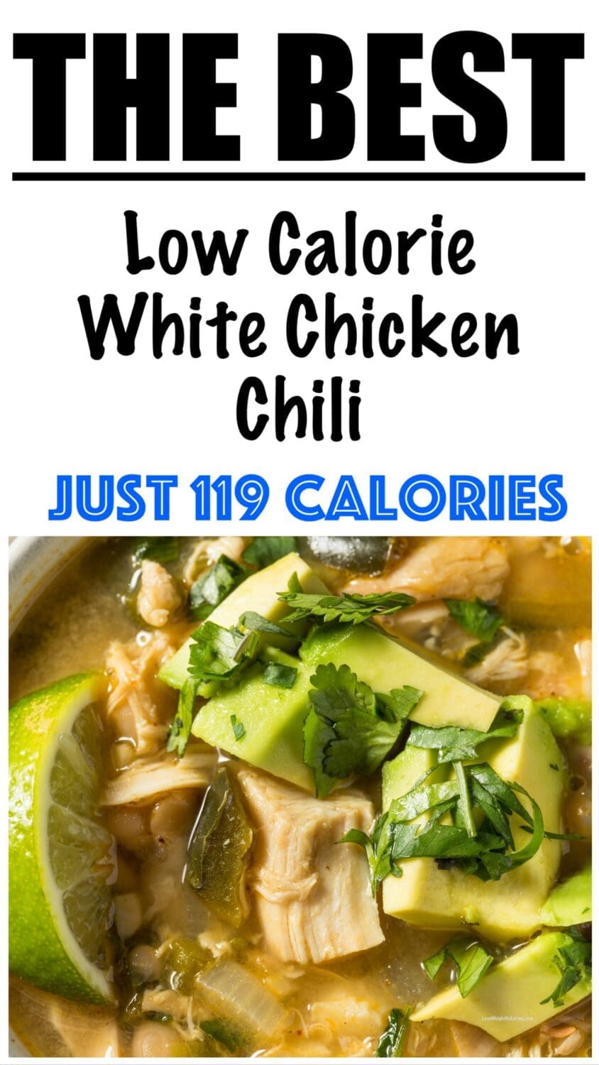 Low Calorie White Chicken Chili