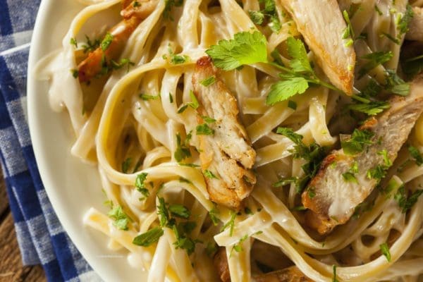 Low Calorie Fettuccine Chicken Alfredo Recipe Easy Recipes for Dinner
