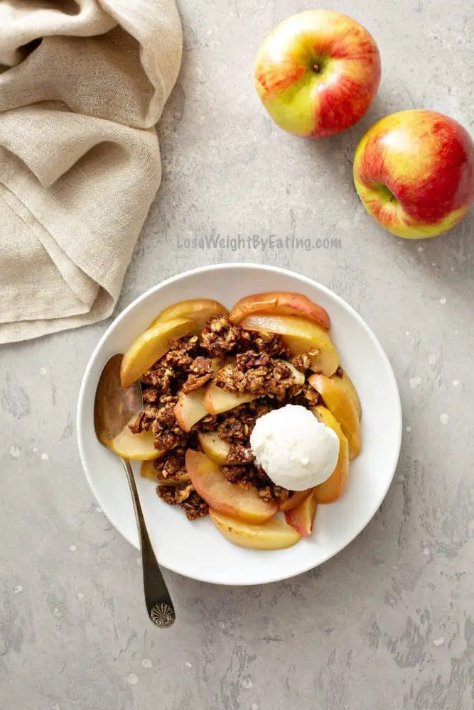 Low Calorie Recipe for Apple Crumble Dessert