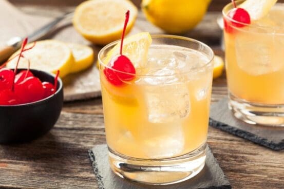 low calorie whiskey sour drinks