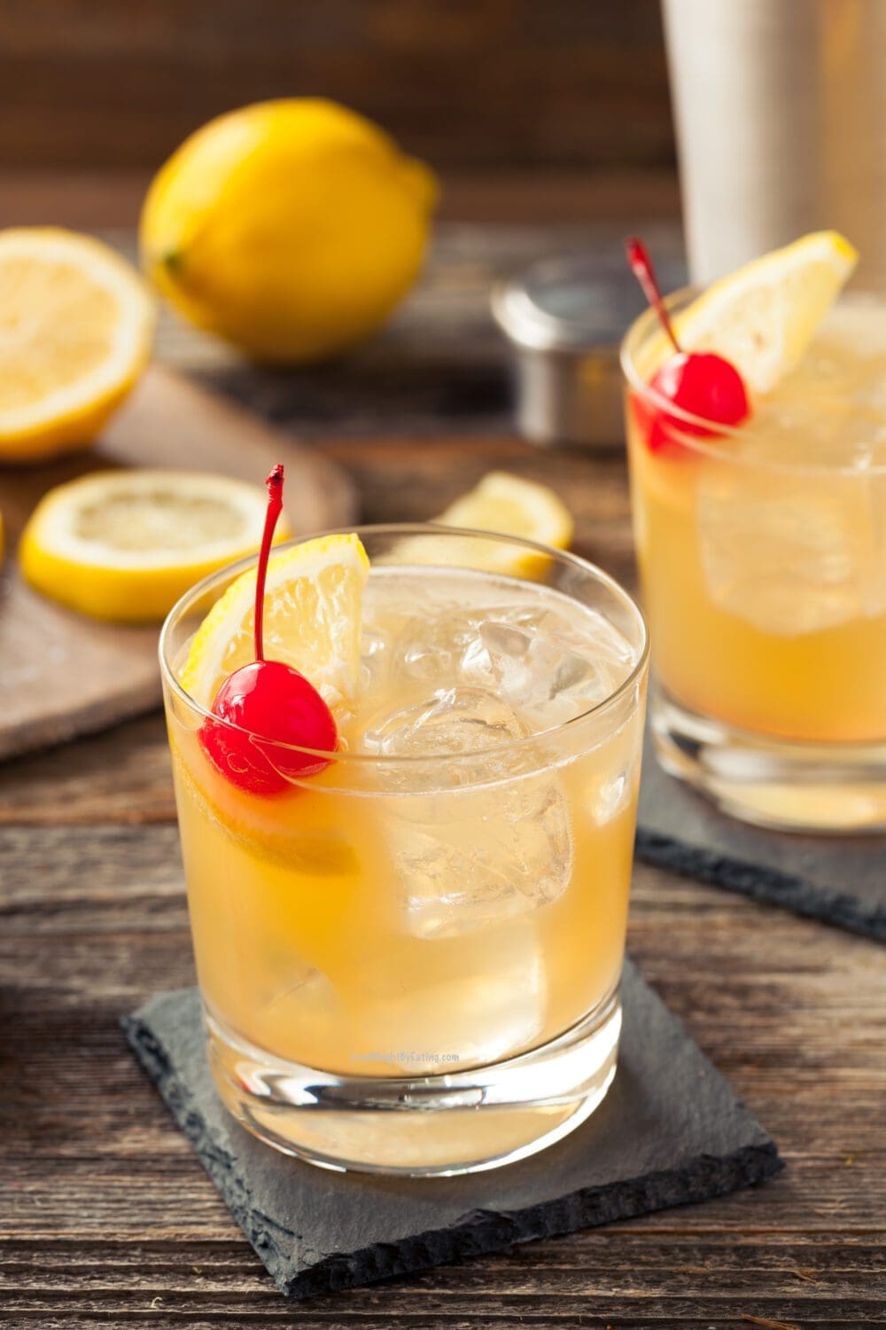 low calorie whiskey sour drinks