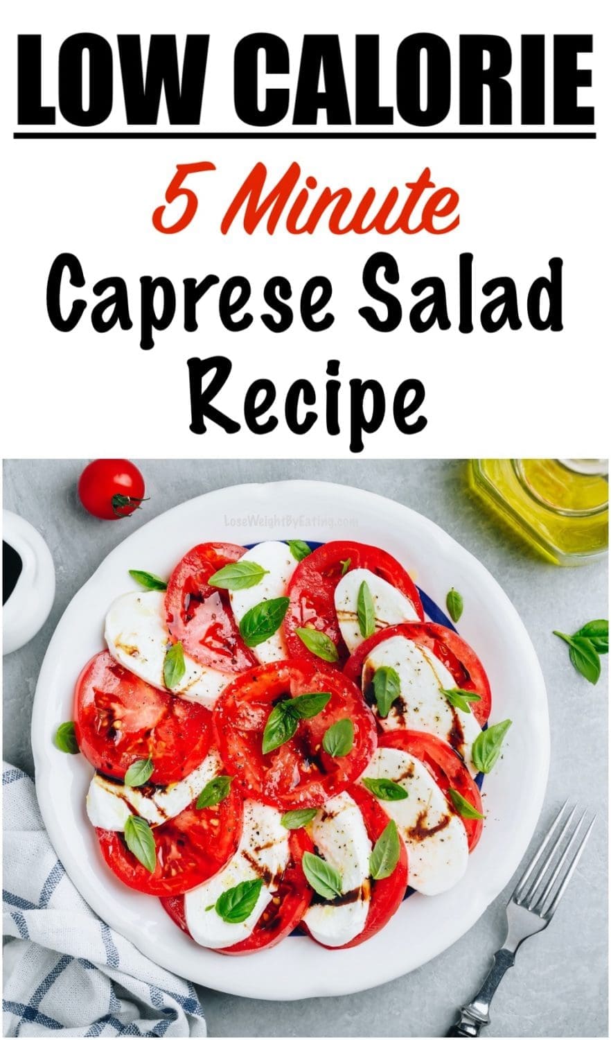 Low Calorie Caprese Salad