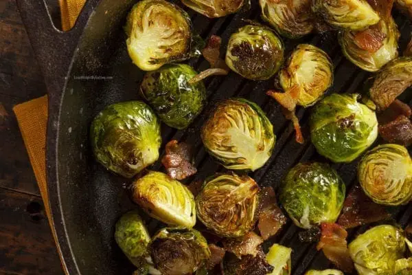Sautéed Brussels Sprouts with Bacon