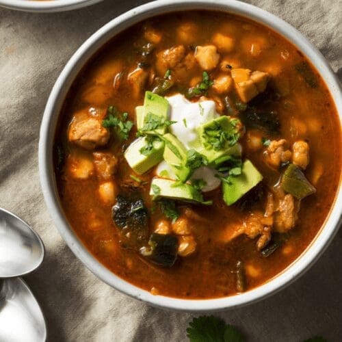 Healthy Mexican Pozole Soup Recipe