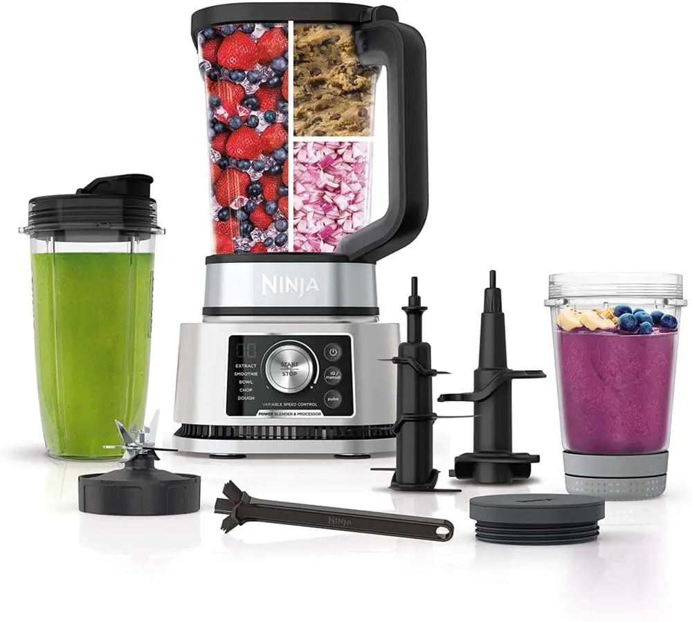 NINJA BN800 Kitchen System Review/Easy Dough Making/Healthy Green  Smoothie/Strawberry BananaSmoothie 