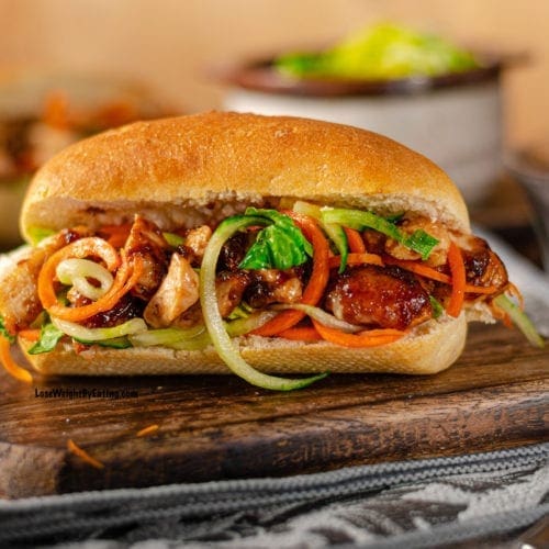 Vietnamese Chicken Banh Mi Sandwich Recipe