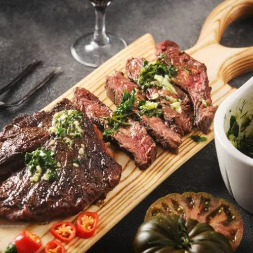 Grilled Hanger Steak Recipe with Chimichurri Sauce