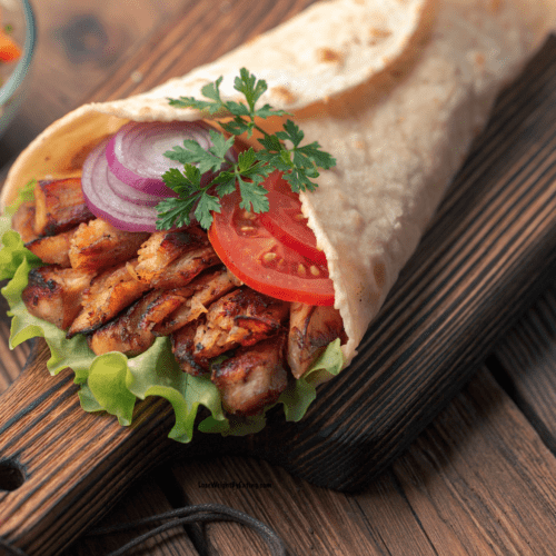 Healthy Chicken Shawarma Wrap Recipe