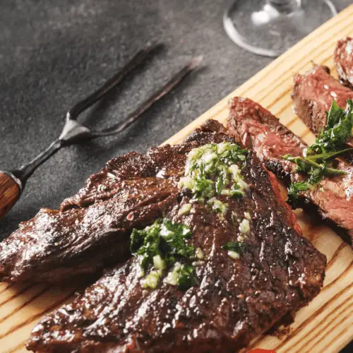 Grilled Hanger Steak Recipe with Chimichurri Sauce