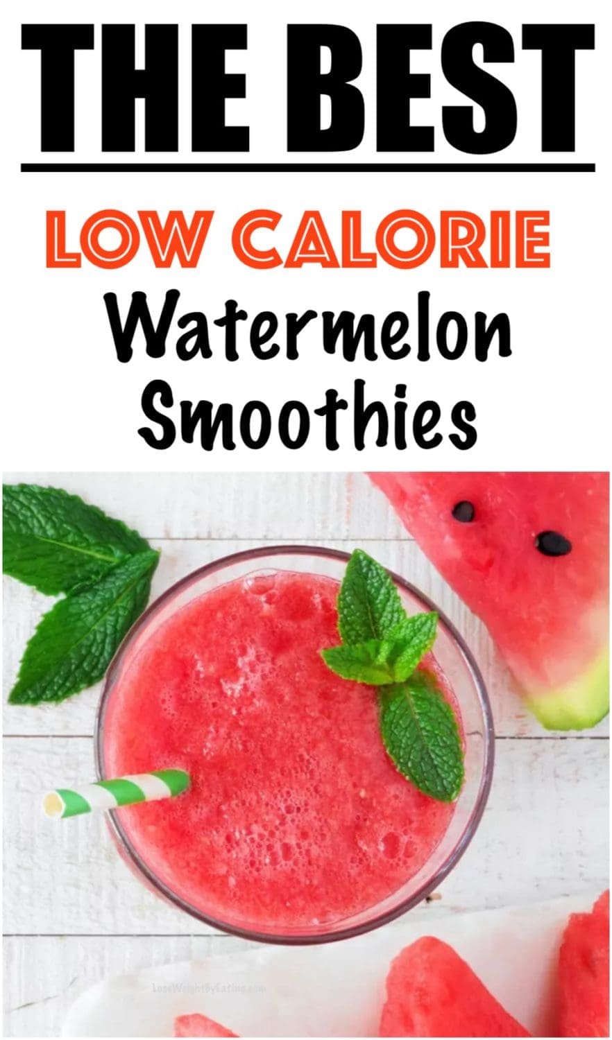 low calorie watermelon drinks and watermelon smoothies