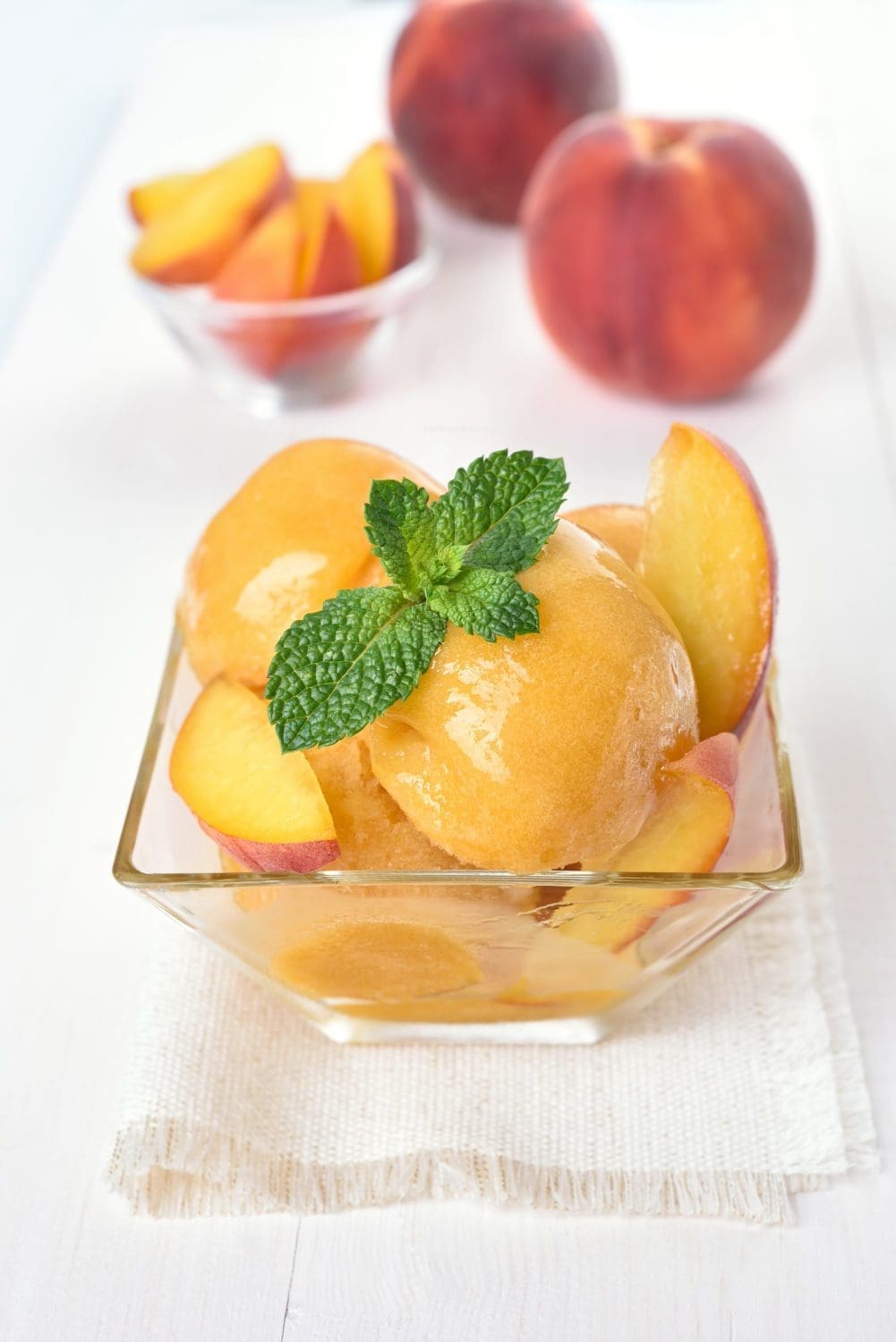 Easy Peach Sorbet Recipe
