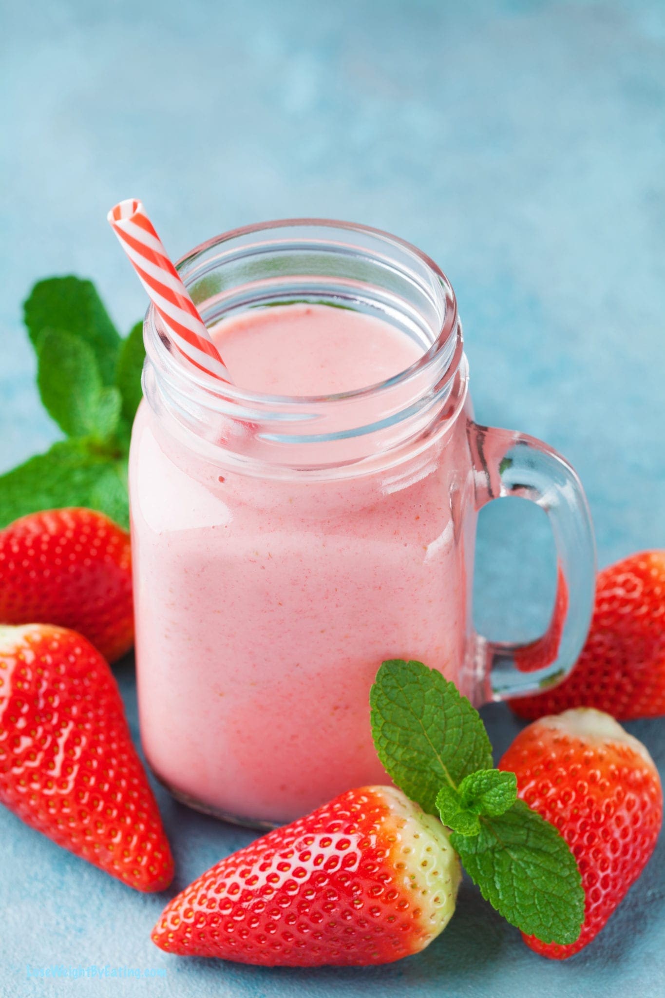 Easy Strawberry Smoothie Recipe With Yogurt Just 94 Calories 7212