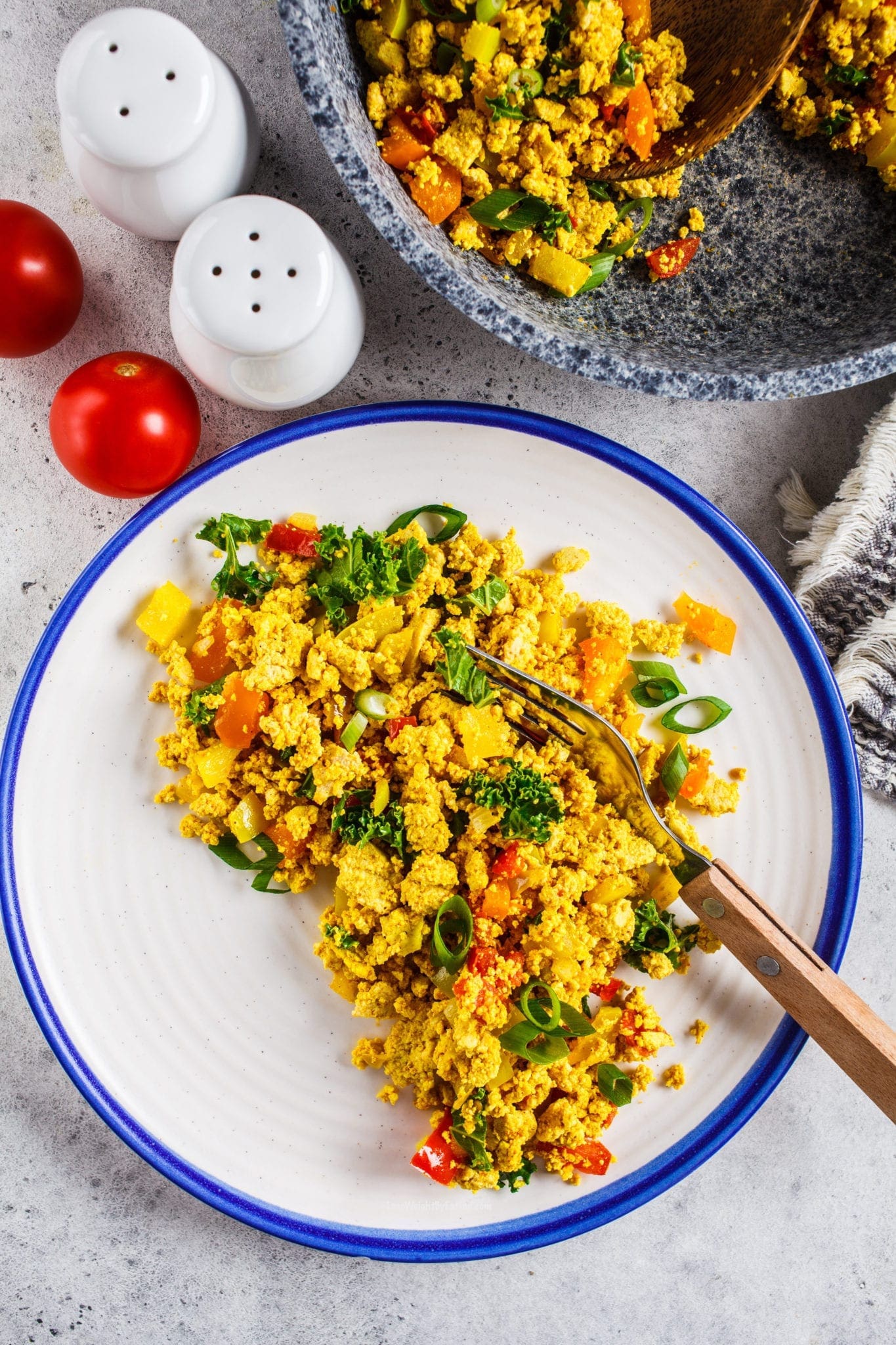 Low Calorie Breakfast Tofu Scramble