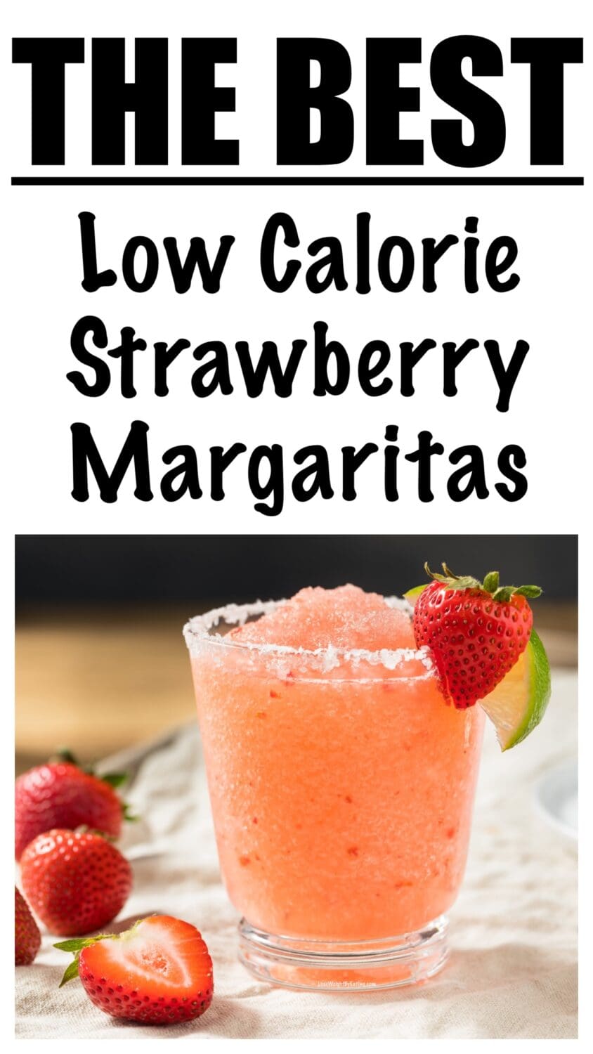 low calorie strawberry margaritas