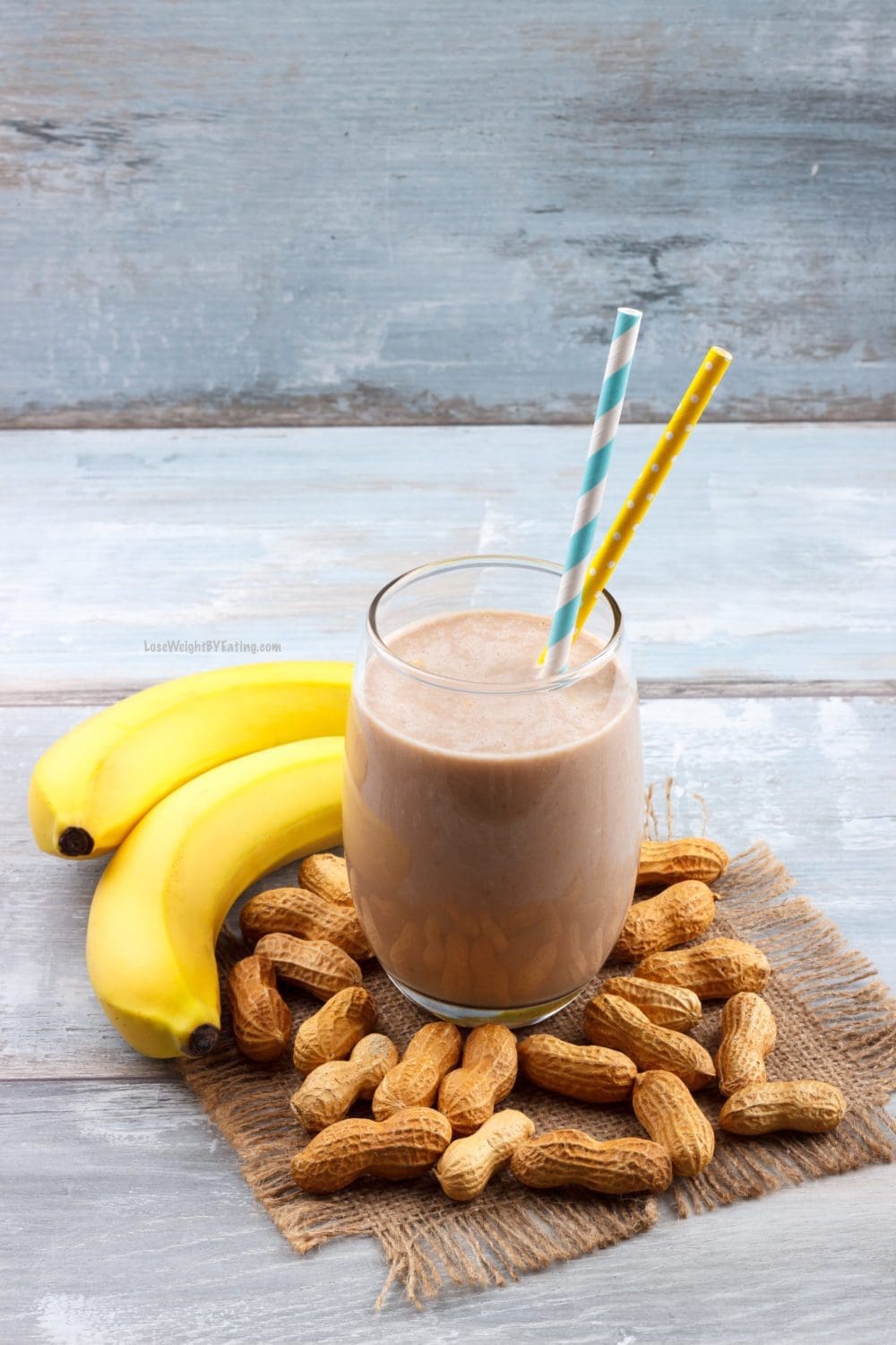 healthy peanut butter banana smoothie