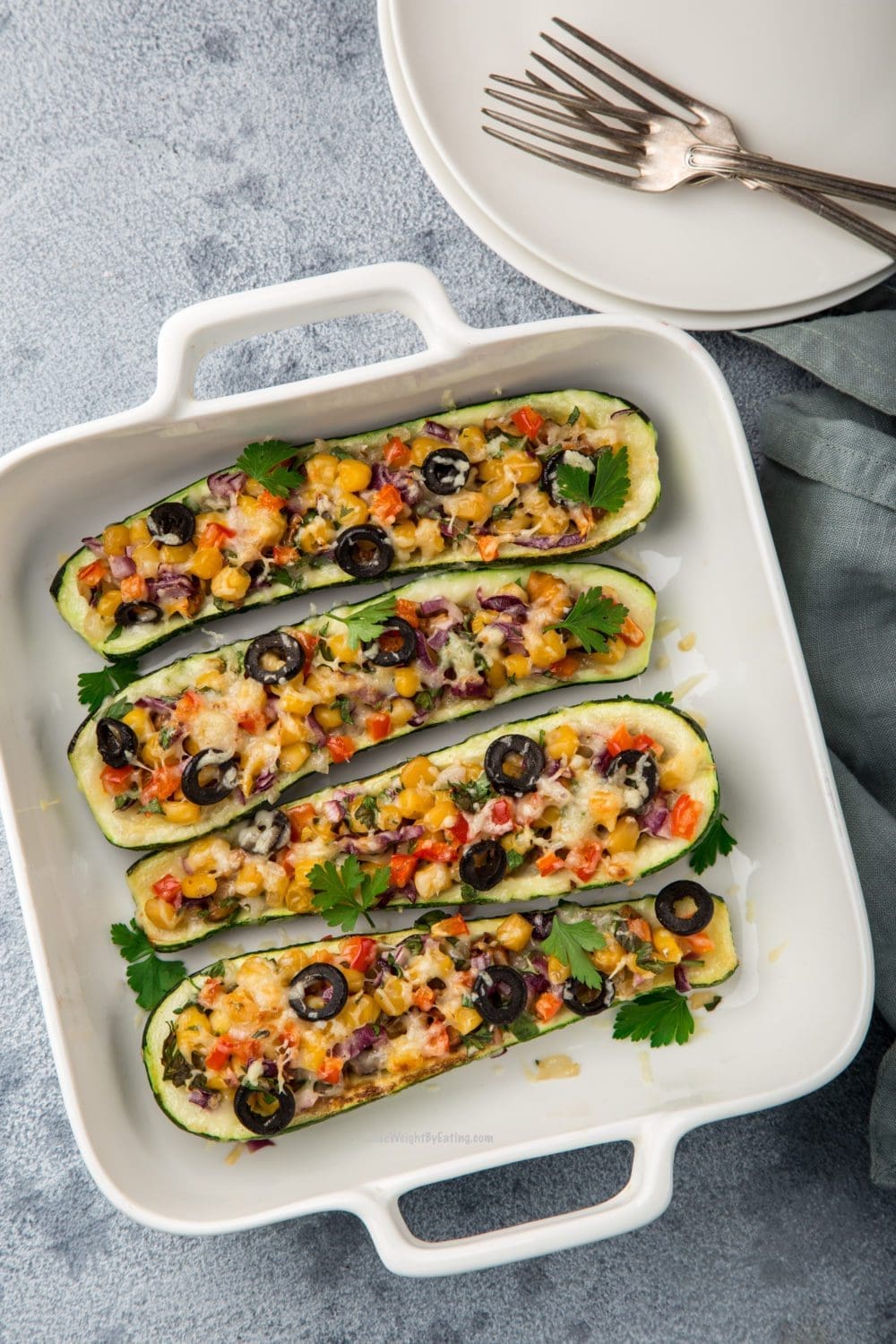 Baked Stuffed Zucchini Boats The Best Healthy Side Dishes for Chicken