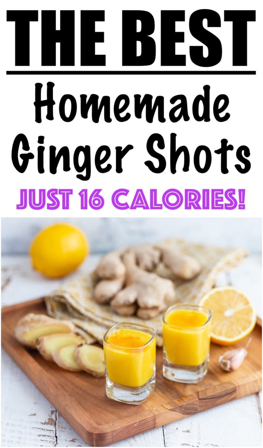 Homemade Ginger Shots for Immune System