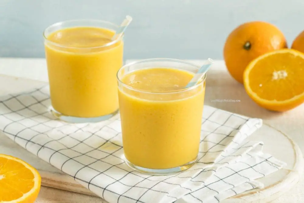 Low Calorie Orange Protein Smoothie for Weight Loss