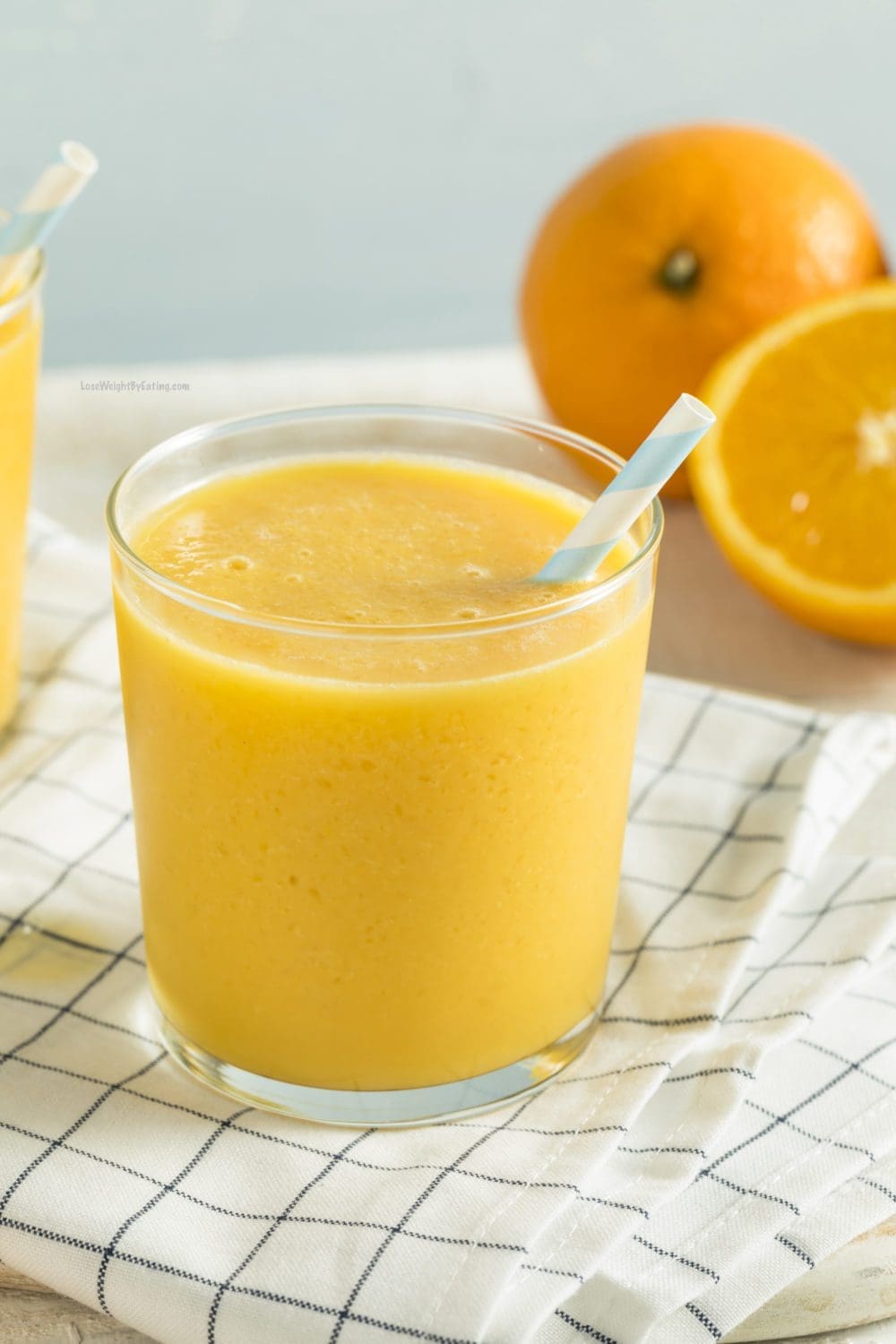 Low Calorie Orange Protein Smoothie for Weight Loss