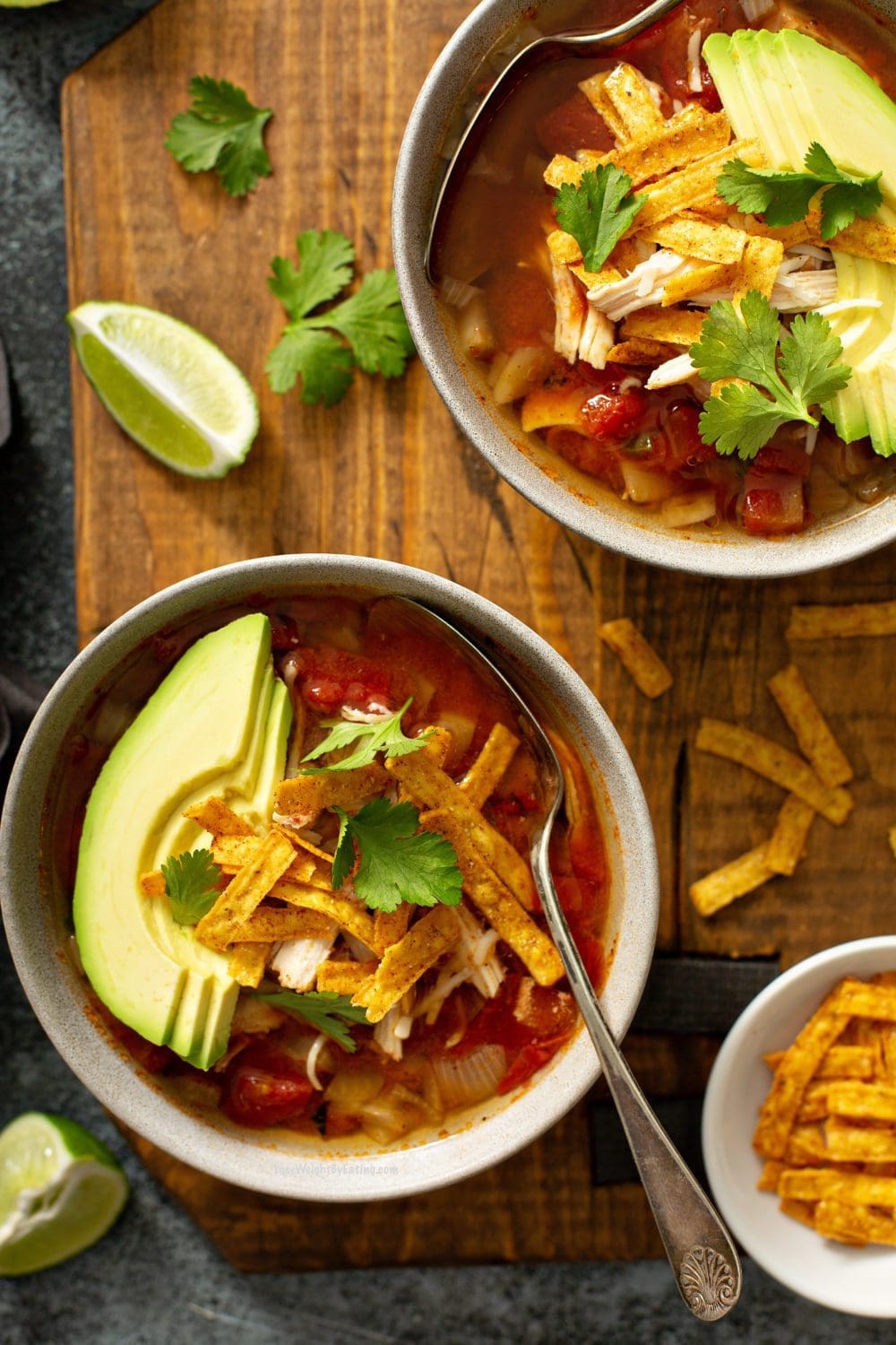 Healthy Crockpot Chicken Enchilada Soup Recipe