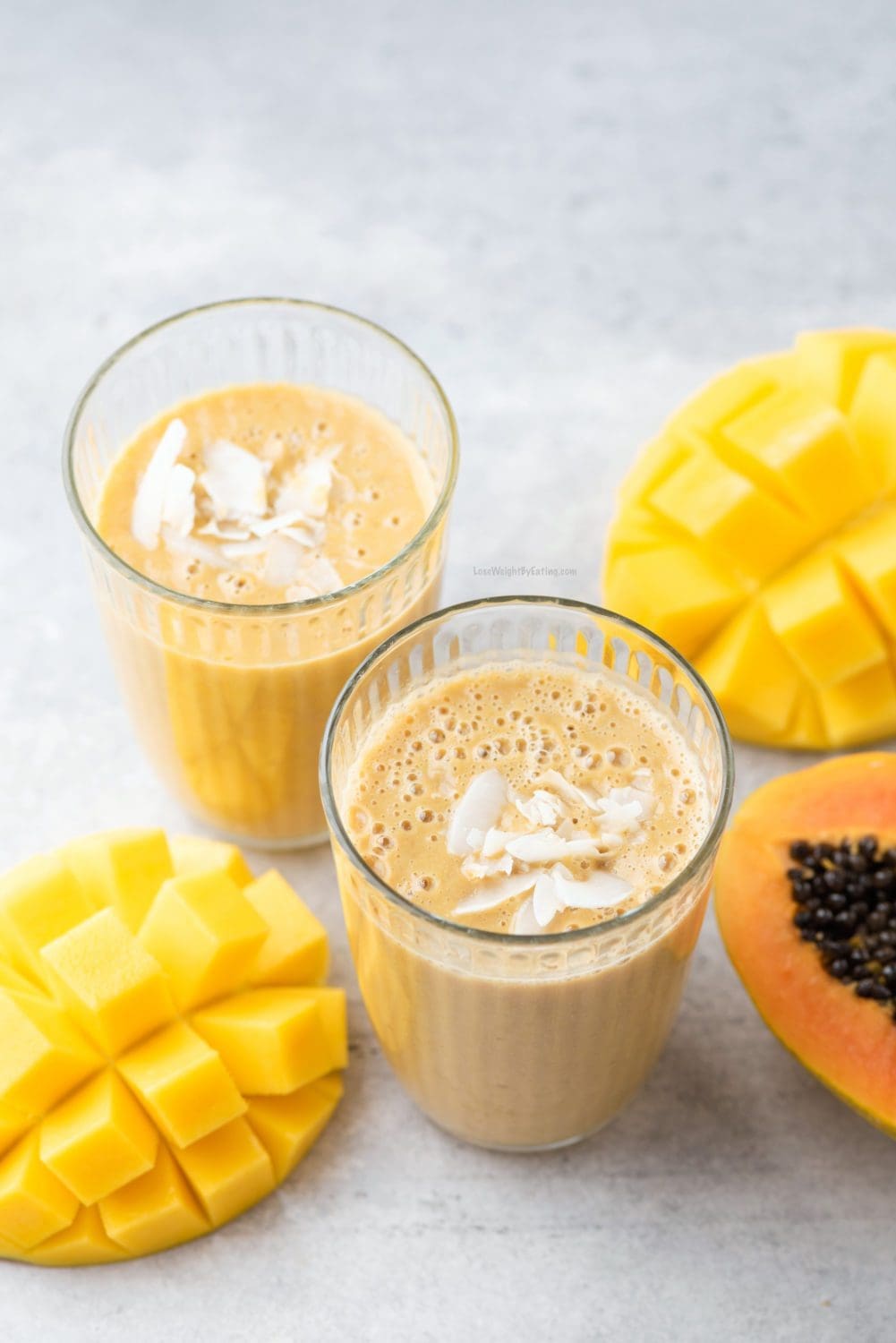 Low Calorie Papaya Smoothie for Weight Loss