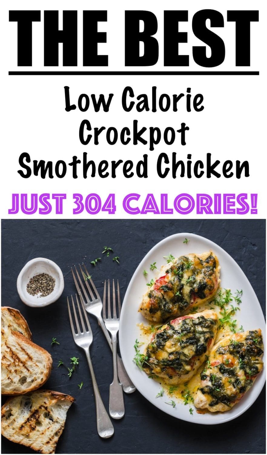 Smothered Chicken in Crockpot