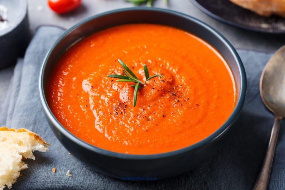 Red Bell Pepper Tomato Soup in the Crock Pot