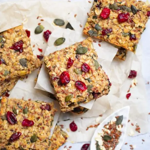 Chewy Cranberry Granola Bars