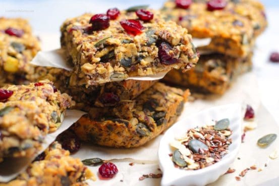 Chewy Cranberry Granola Bars