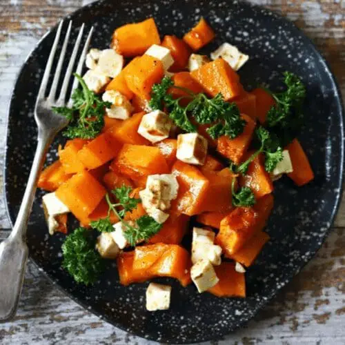 Roasted Pumpkin Feta Salad