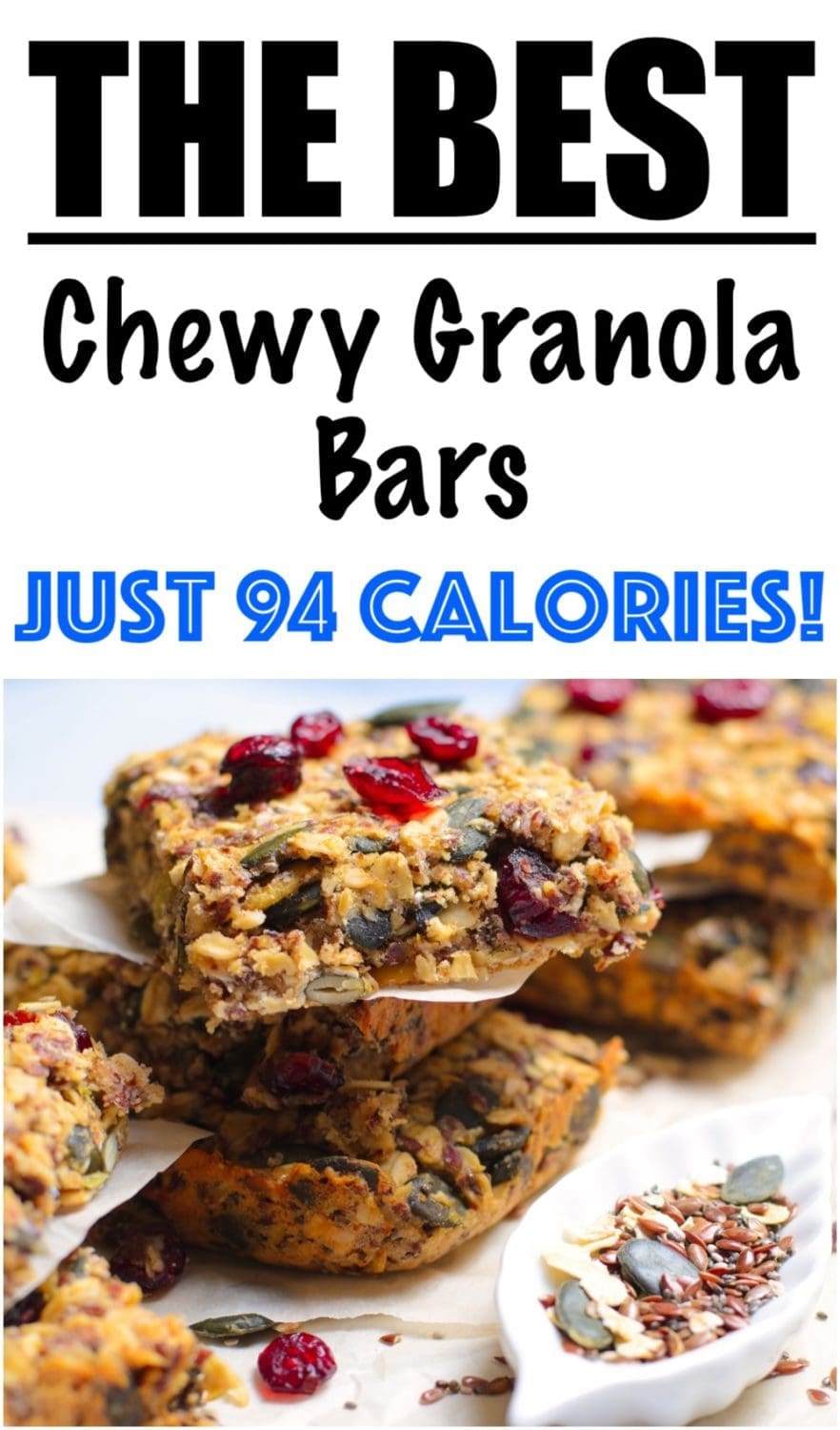 Chewy Cranberry Granola Bars recipe