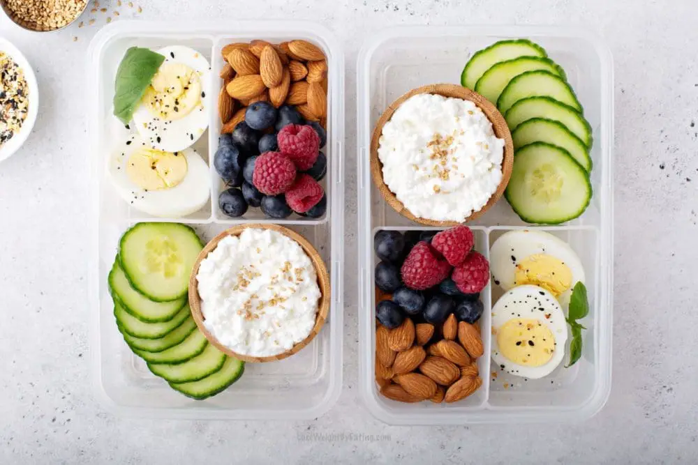 Low effort lunch snack boxes, 40g of protein : r/MealPrepSunday