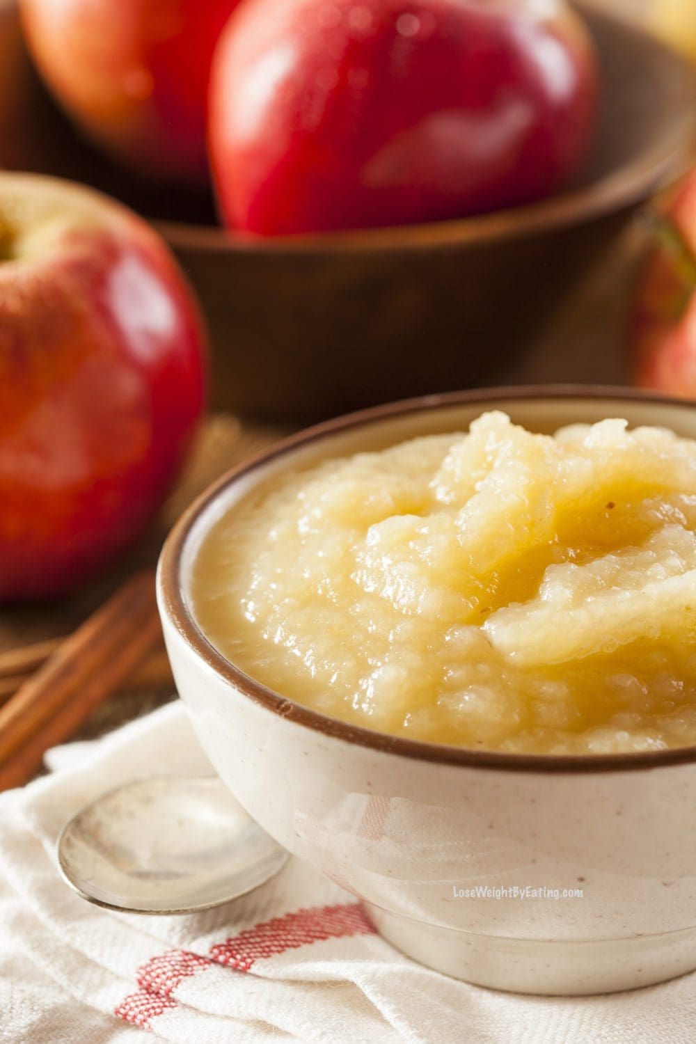 Low Calorie Homemade Apple Sauce Instant Pot Recipe - Healthy Sides for Pork Chops