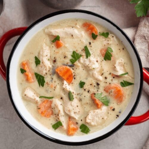 Creamy Chicken Soup in Slow Cooker