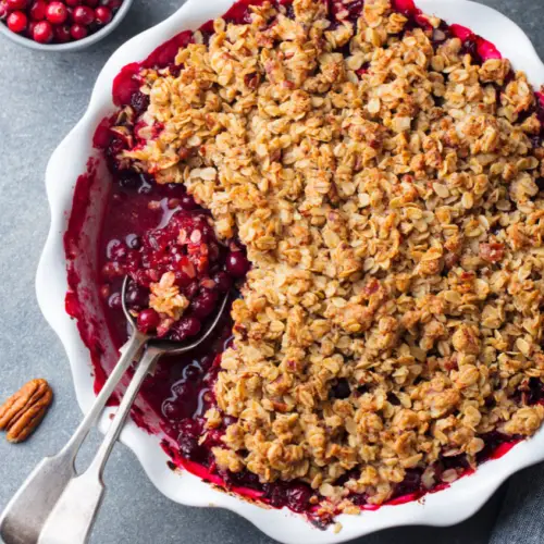 Healthy Cranberry Crisp Recipe