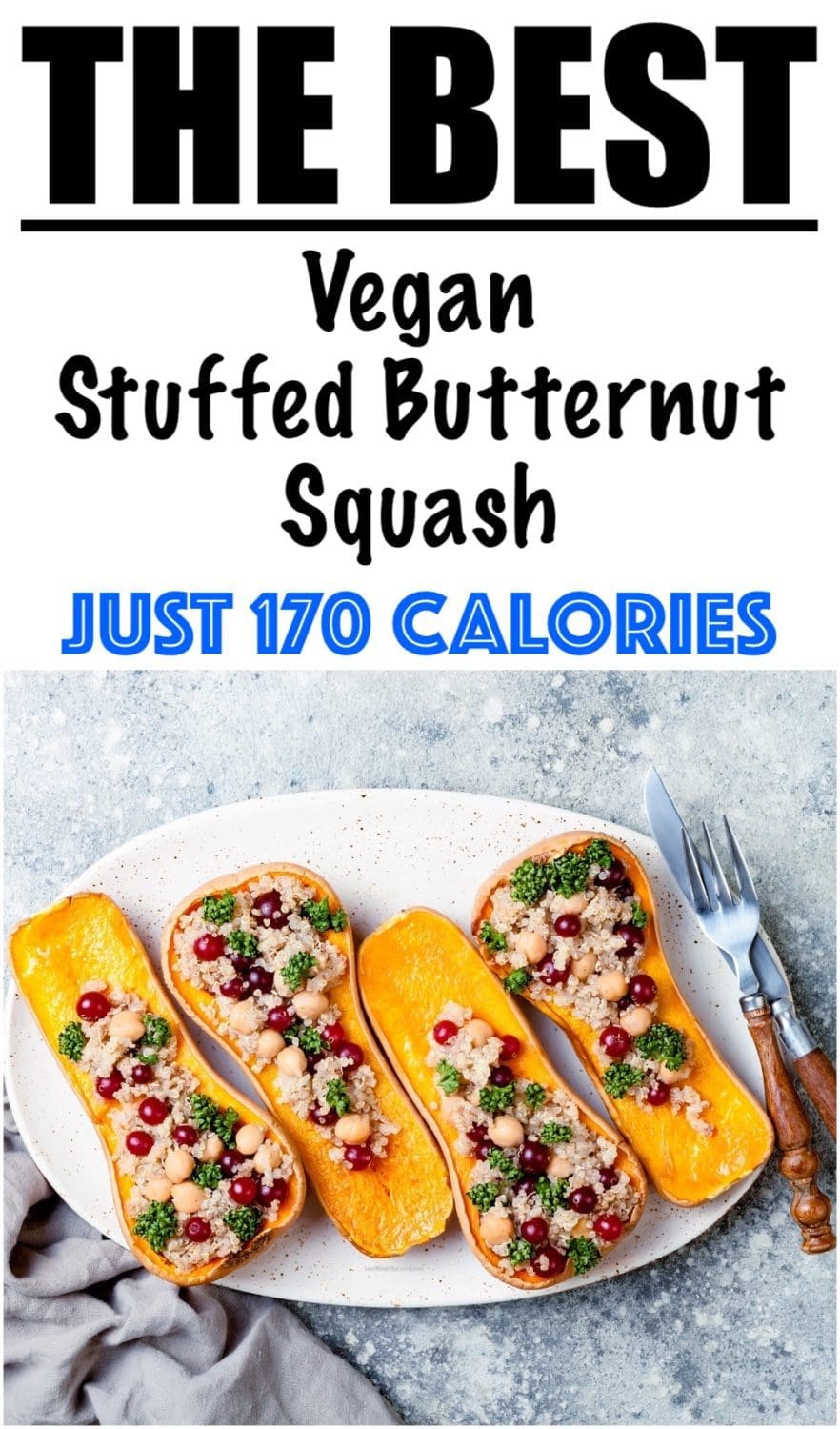 Vegan Stuffed Butternut Squash Recipe