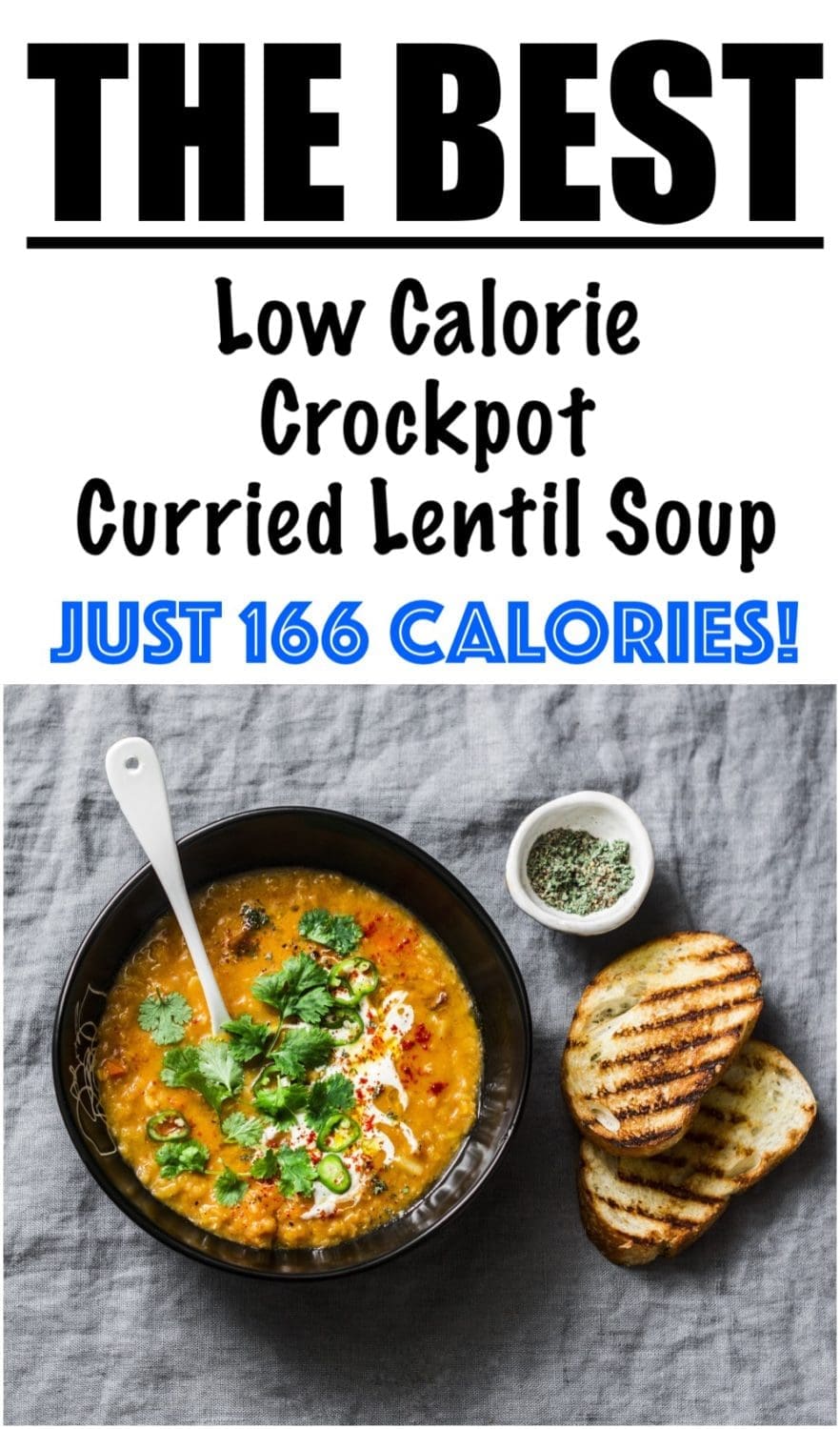 Curried Lentil Soup in Slow Cooker