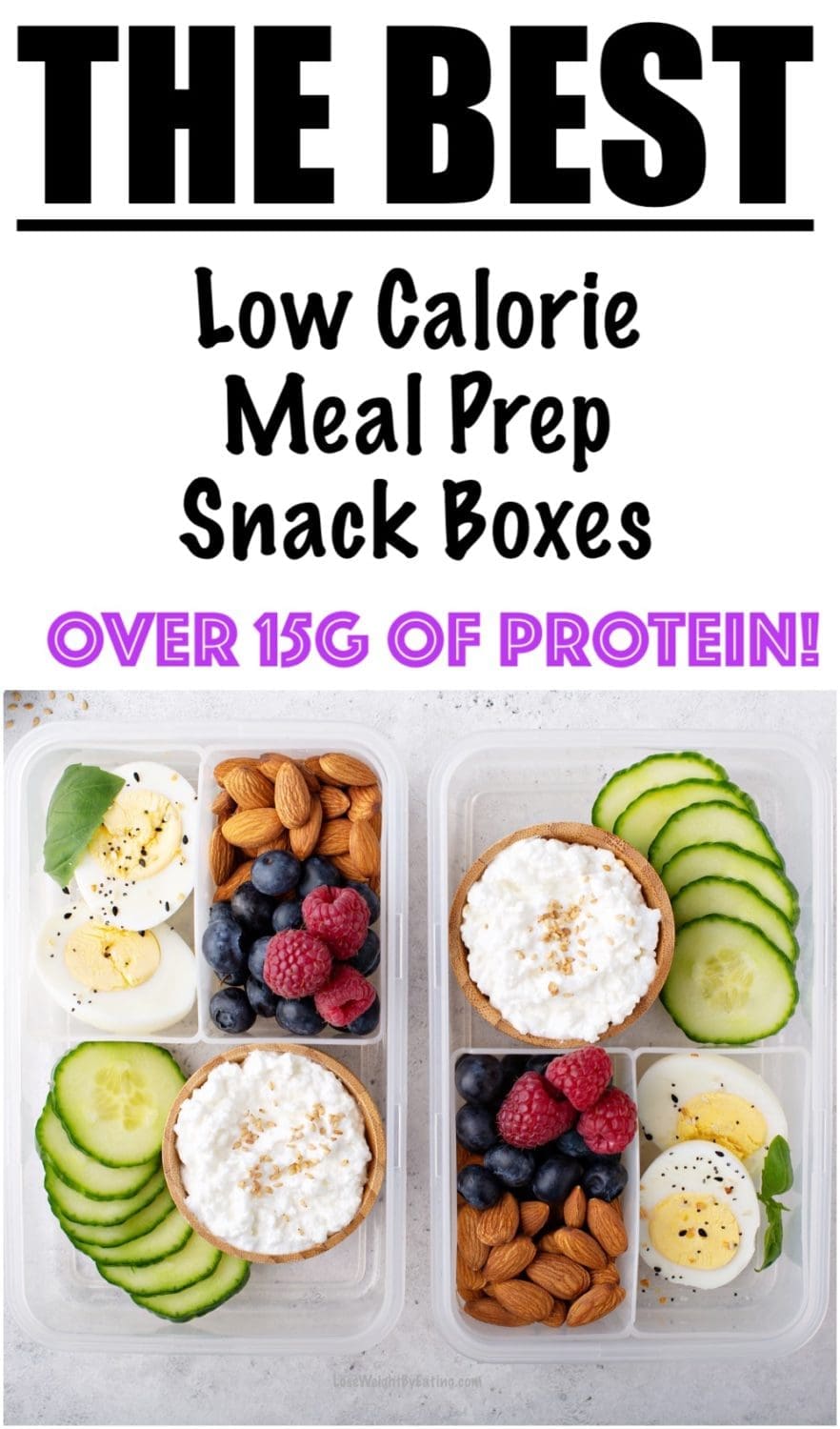 Cottage Cheese Meal Prep Snack Boxes