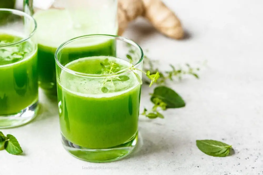 Healthy Green Juice Shots