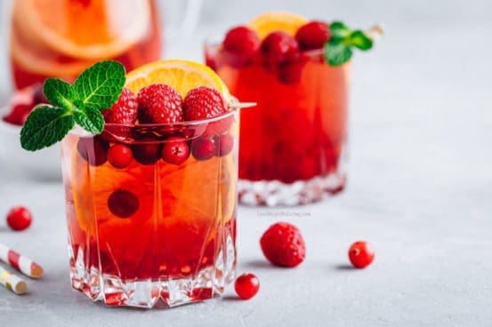 "Flat Belly Water" Cranberry Juice Detox Drink