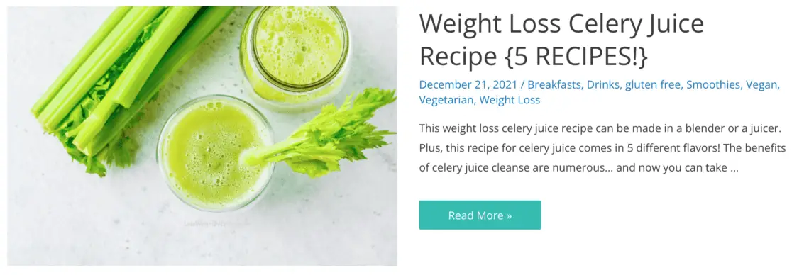 celery benefits for weight loss