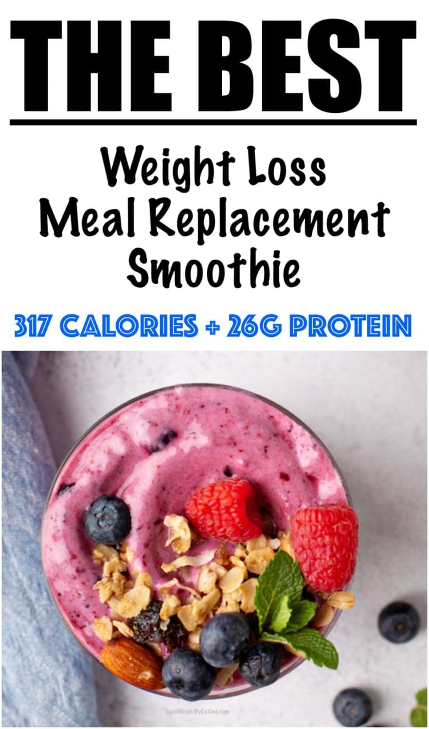 Weight Loss Meal Replacement Smoothie Recipe