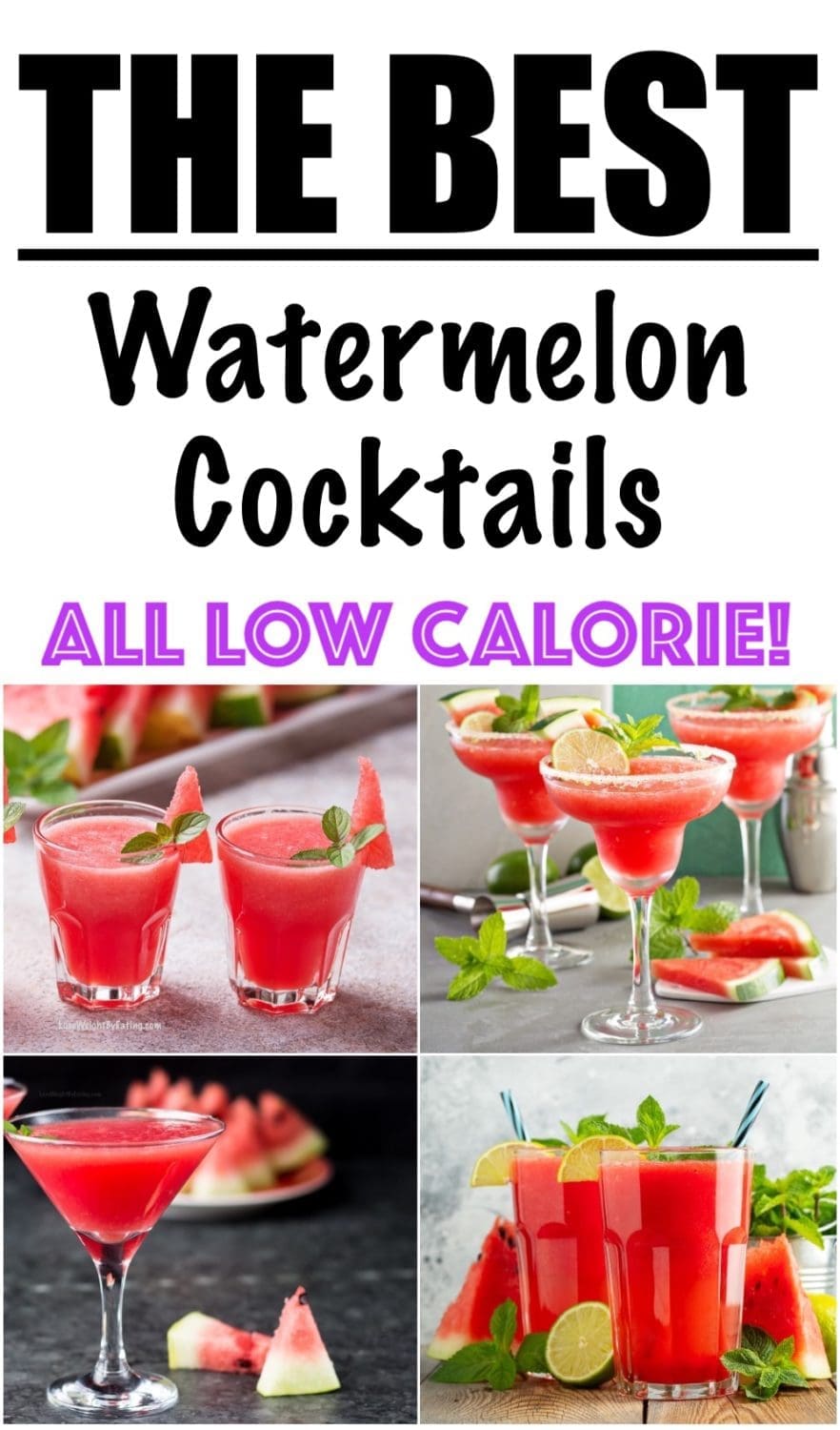 watermelon cocktails / watermelon drinks